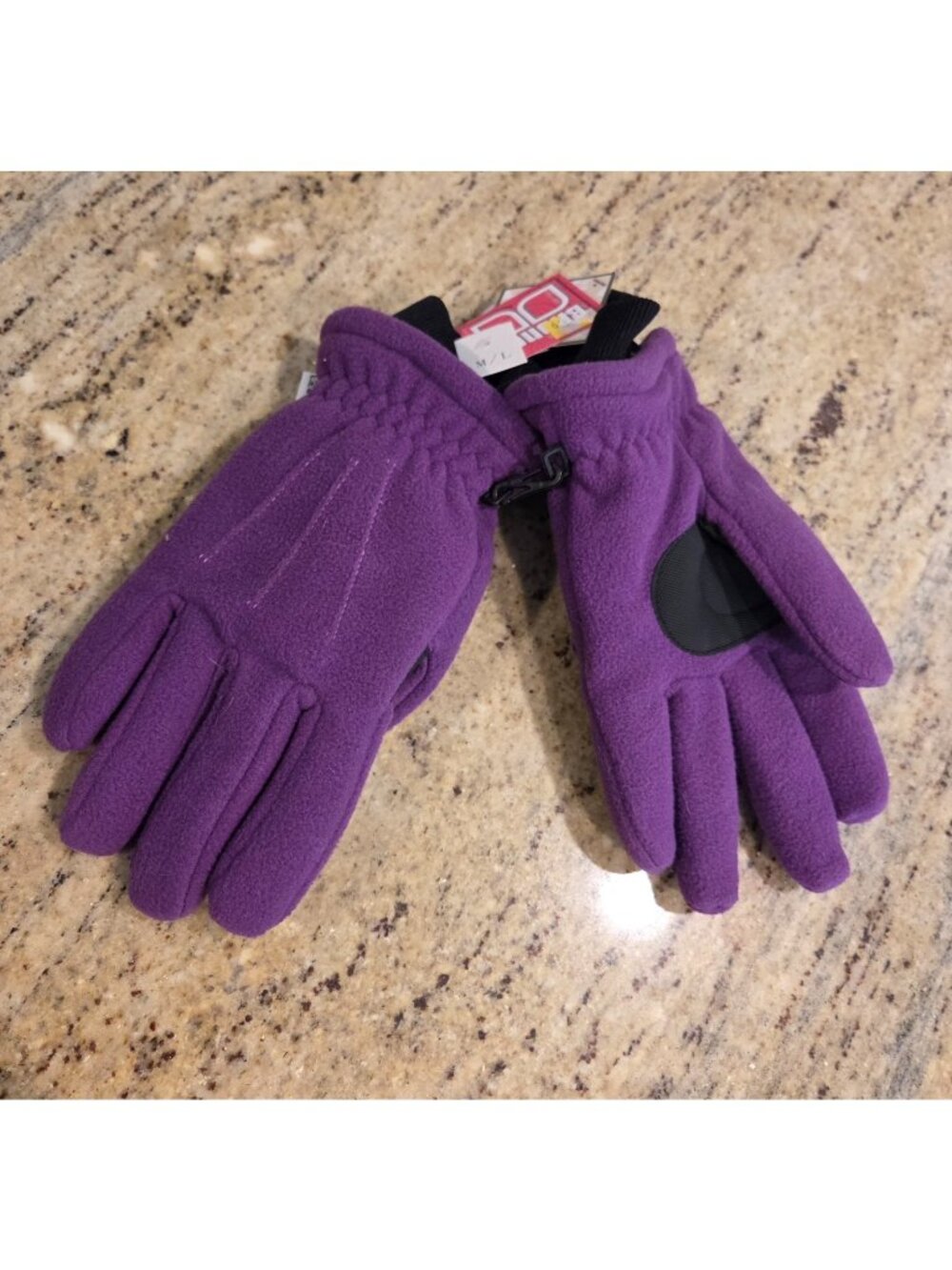 New! Broner Purple Fleece Water Proof Liner Winter Gloves Women Sz M/L Thinsulat